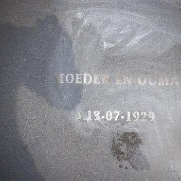 DIGUE Theunis 1922-2000 &amp; Heila 1929-