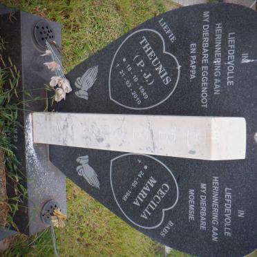 EBERSOHN Theunis P.J. 1949-2010 &amp; Cecilia Maria 1948-
