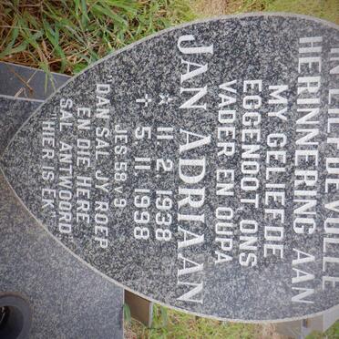 KLOPPERS Jan Adriaan 1938-1998 &amp; Heiletje Maria BESTER 1945-2007