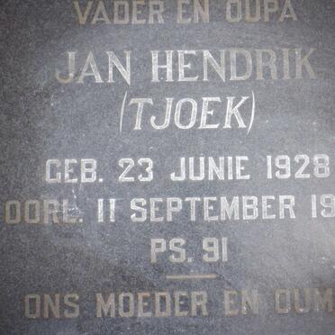 KRUGER Jan Hendrik 1928-1996 &amp; Mathysina C.H.B. 1930-2007