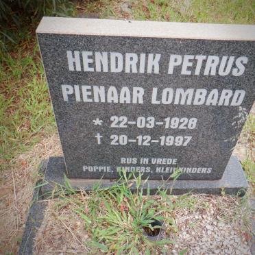 LOMBARD Hendrik Petrus Pienaar 1928-1997