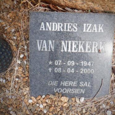 NIEKERK Andries Izak, van 1947-2000