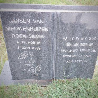 NIEUWENHUIZEN Rosa Silva, Jansen van 1939-2014