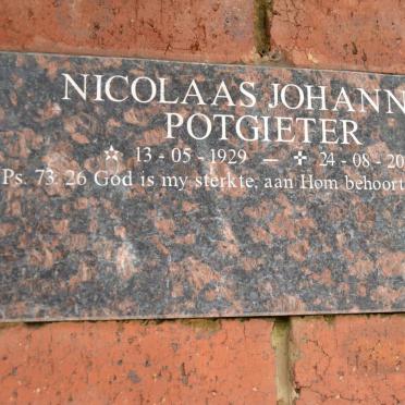 POTGIETER Nicolaas Johannes 1929-2010
