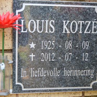 KOTZE Louis 1925-2012