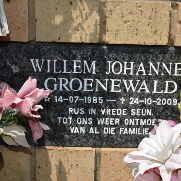 GROENEWALD Willem Johannes 1985-2009