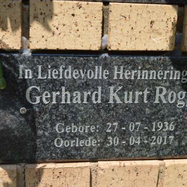 ROGGE Gerhard Kurt 1936-2017