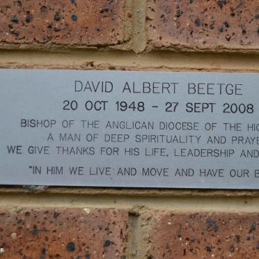 BEETGE David Albert 1948-2008