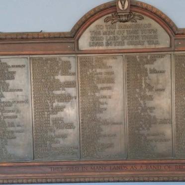 1. GREAT WAR MEMORIAL - Overview