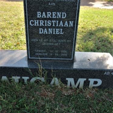 AUCAMP Barend Christiaan Daniel 1936-2000