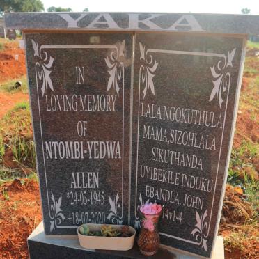 ALLEN Ntombi Yedwa 1945-2020
