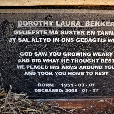 BEKKER Dorothy Laura 1951-2008