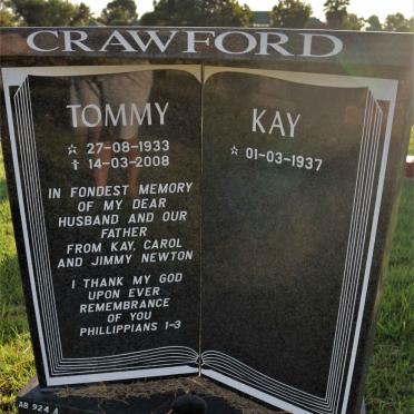 CRAWFORD Tommy 1933-2008 &amp; Kay 1937-