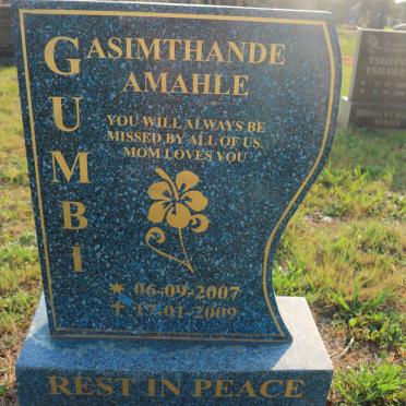 GUMBI Asimthande Amahle 2007-2009
