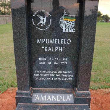 MANKAZANA Mpumelelo, DUZE 1952-2019
