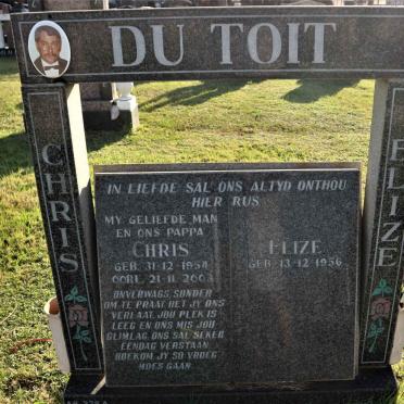TOIT Chris, du 1954-2003 &amp; Elize 1956-