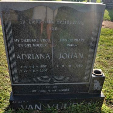 VUUREN Johan, van 1950- &amp; Adriana 1957-2007
