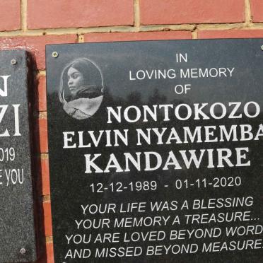 KANDAWIRE Nontokozo Elvin Nyamemba 1989-2020