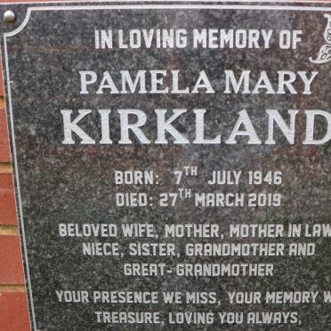 KIRKLAND Pamela Mary 1946-2019