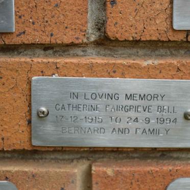 BELL Catherine Fairgrieve 1915-1994