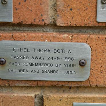 BOTHA Ethel Thora -1996