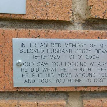 BEVAN Percy 1925-2004