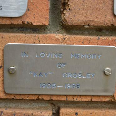 CROSLEY Kay 1906-1986