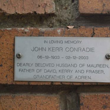 CONRADIE John Kerr 1933-2003