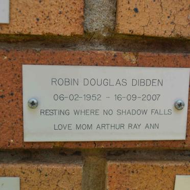 DIBDEN Robin Douglas 1952-2007