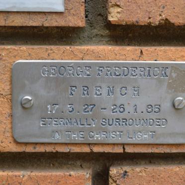 FRENCH George Frederick 1927-1985