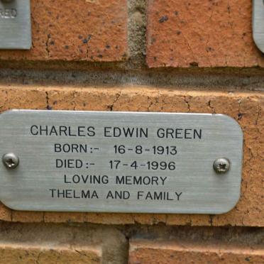 GREEN Charles Edwin 1913-1996