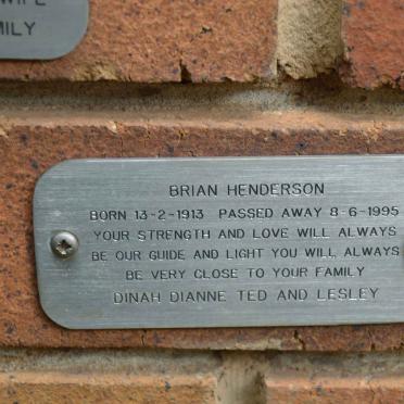 HENDERSON Brian 1913-1995