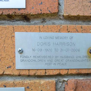 HARRISON Doris 1920-2006
