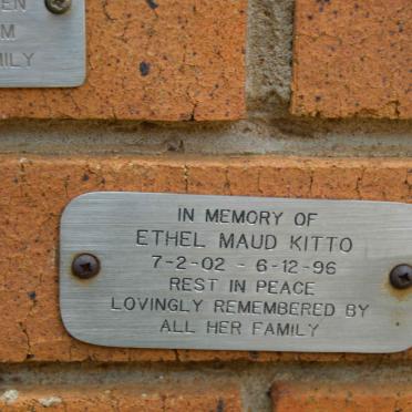 KITTO Ethel Maud 1902-1996