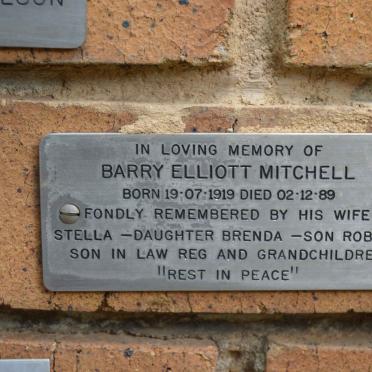 MITCHELL Barry Elliott 1919-1989