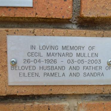 MULLEN Cecil Maynard 1926-2003