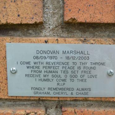 MARSHALL Donovan 1970-2003