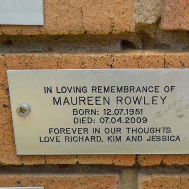 ROWLEY Maureen 1951-2009
