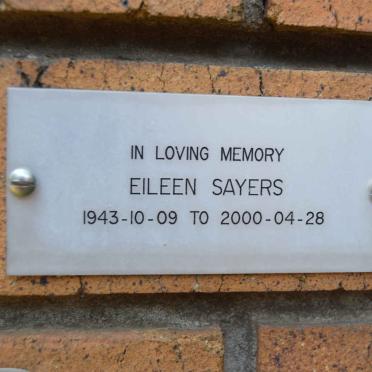 SAYERS Eileen 1943-2000