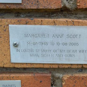 SCOTT Margaret Anne 1945-2005