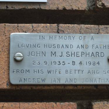 SHEPHARD John M.J. 1935-1984