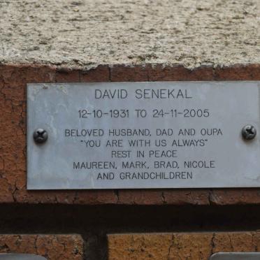 SENEKAL David 1931-2005