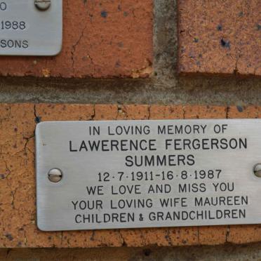 SUMMERS Lawerence Fergerson 1911-1987