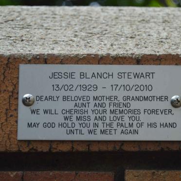 STEWART Jessie Blanch 1929-2010