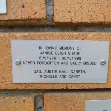 SHARP Janice Leigh 1976-1999