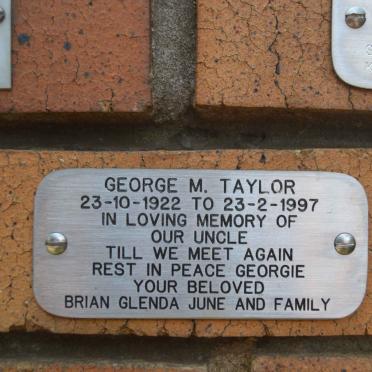 TAYLOR George M. 1922-1997