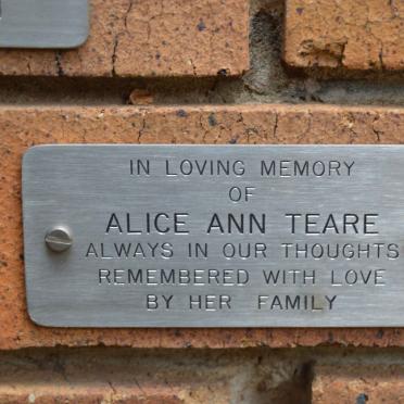 TEARE Alice Ann