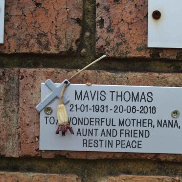 THOMAS Mavis 1931-2016