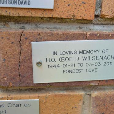 WILSENACH H.O. 1944-2011