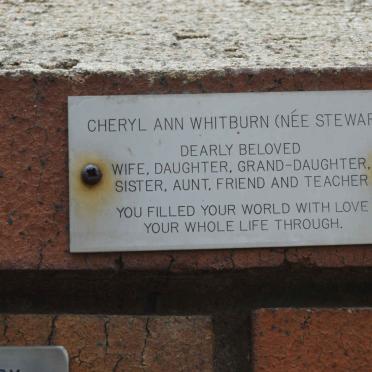 WHITBURN Cheryl Ann nee STEWART